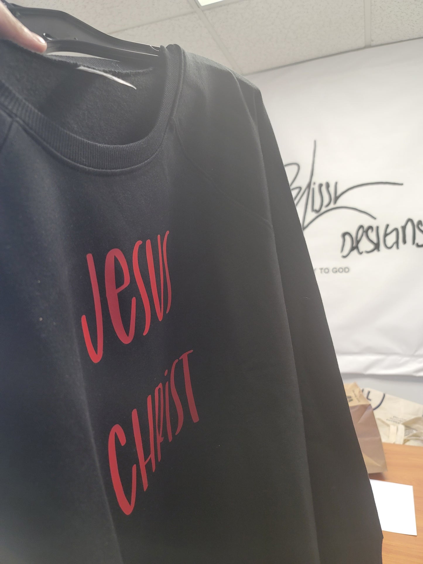 Jesus Christ crew neck sweater