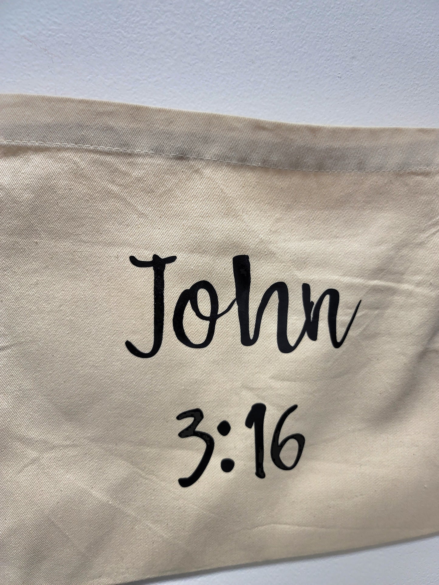 John 3:16 Canvas Messenger Bag