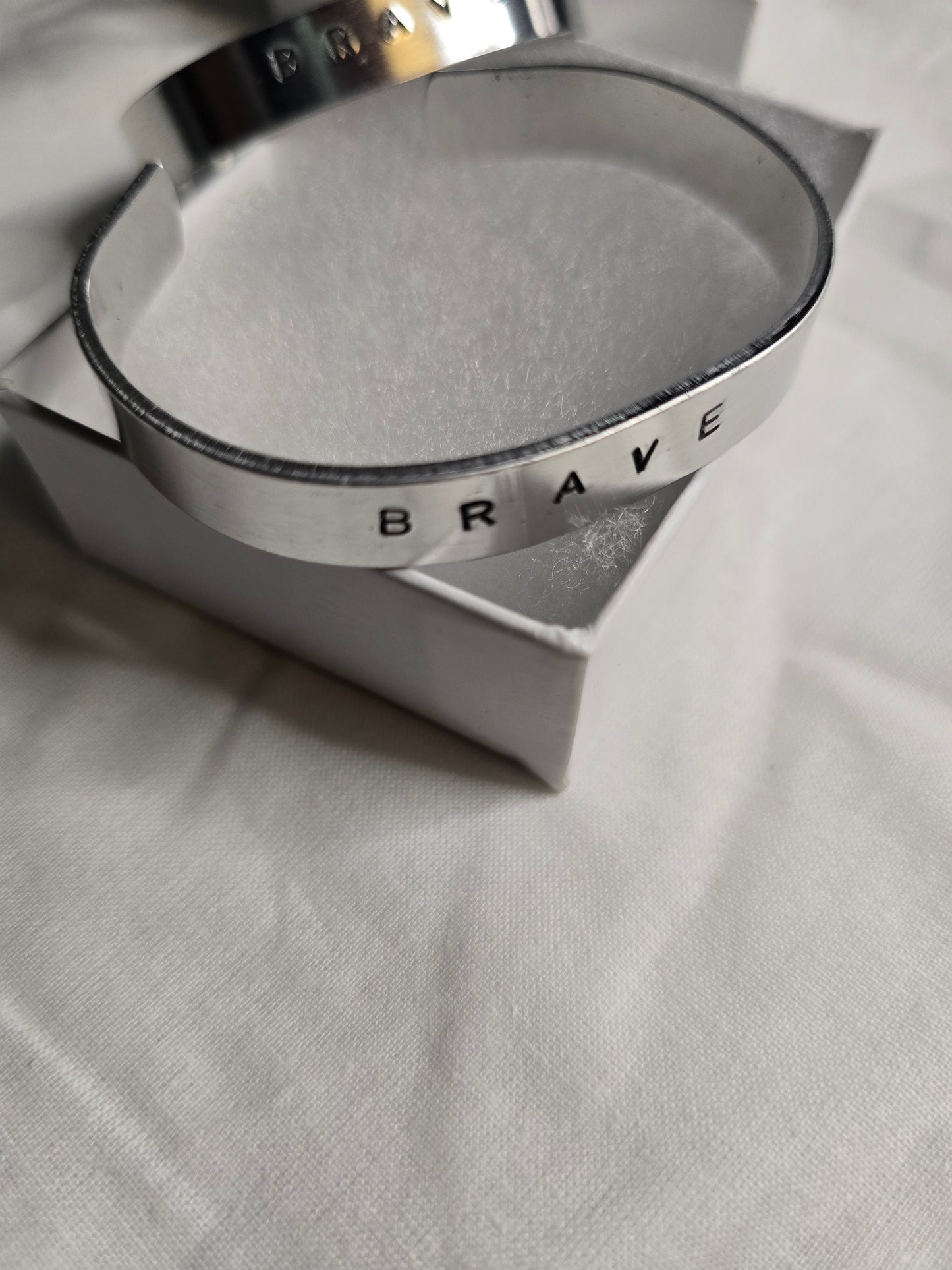 BRAVE metal bracelet handmade