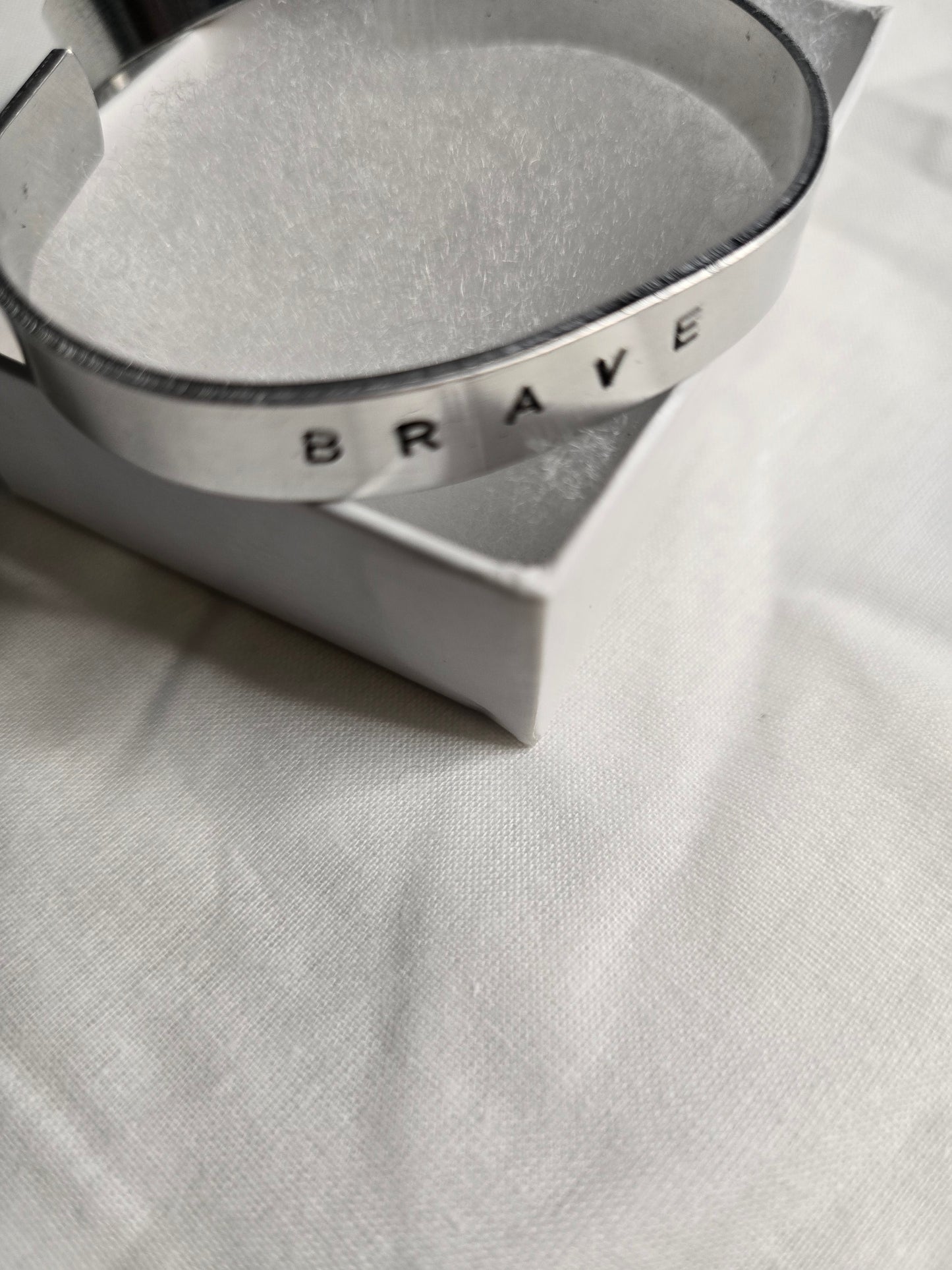 BRAVE metal bracelet handmade