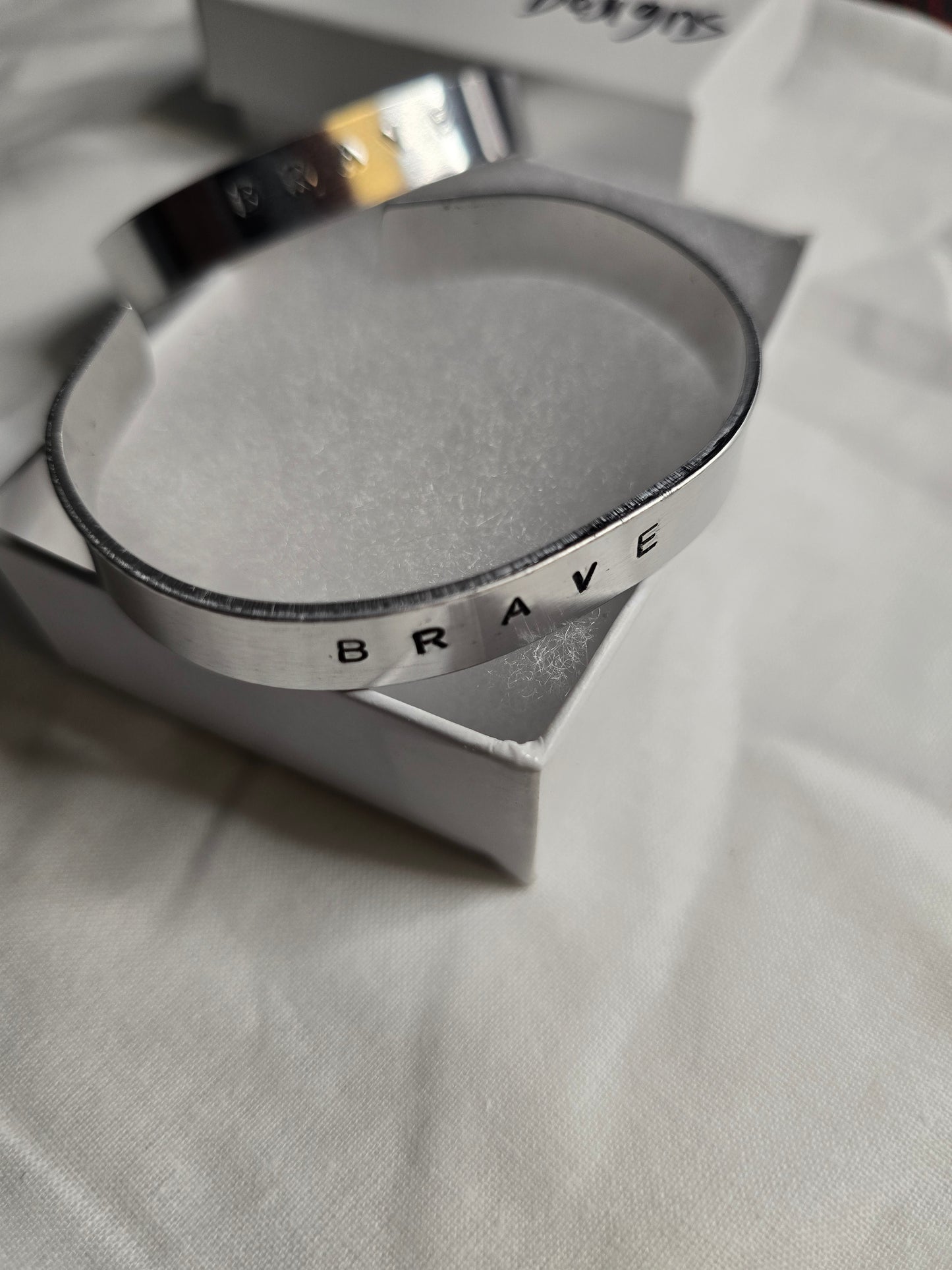 BRAVE metal bracelet handmade