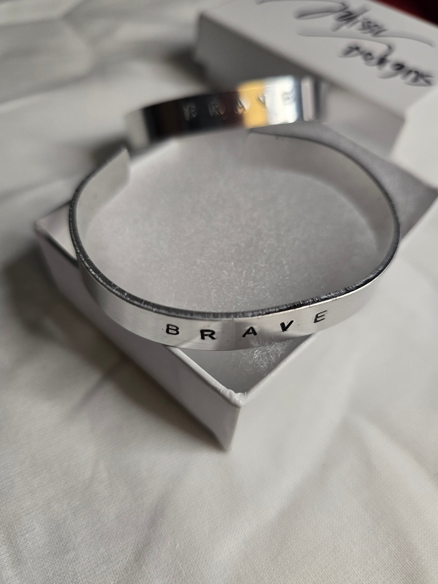 BRAVE metal bracelet handmade