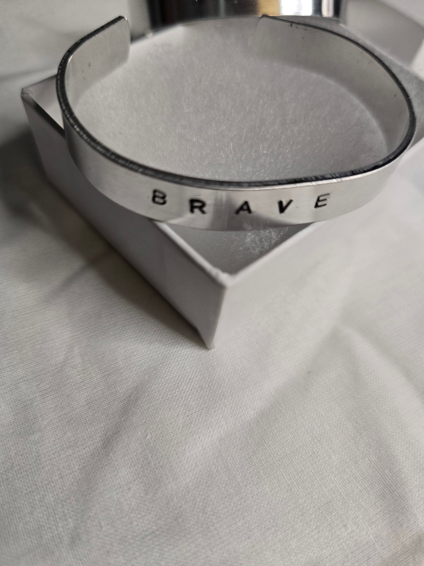 BRAVE metal bracelet handmade