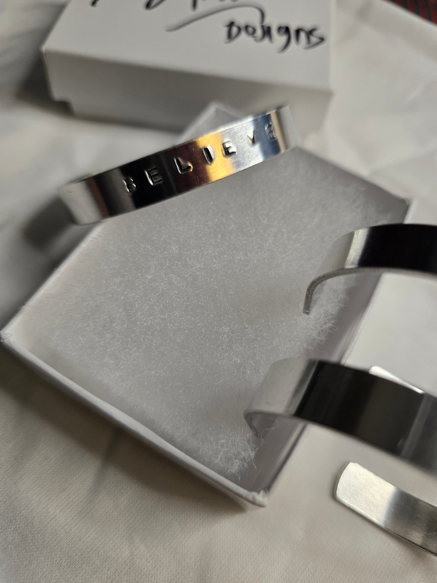 Believe Metal bracelet handmade