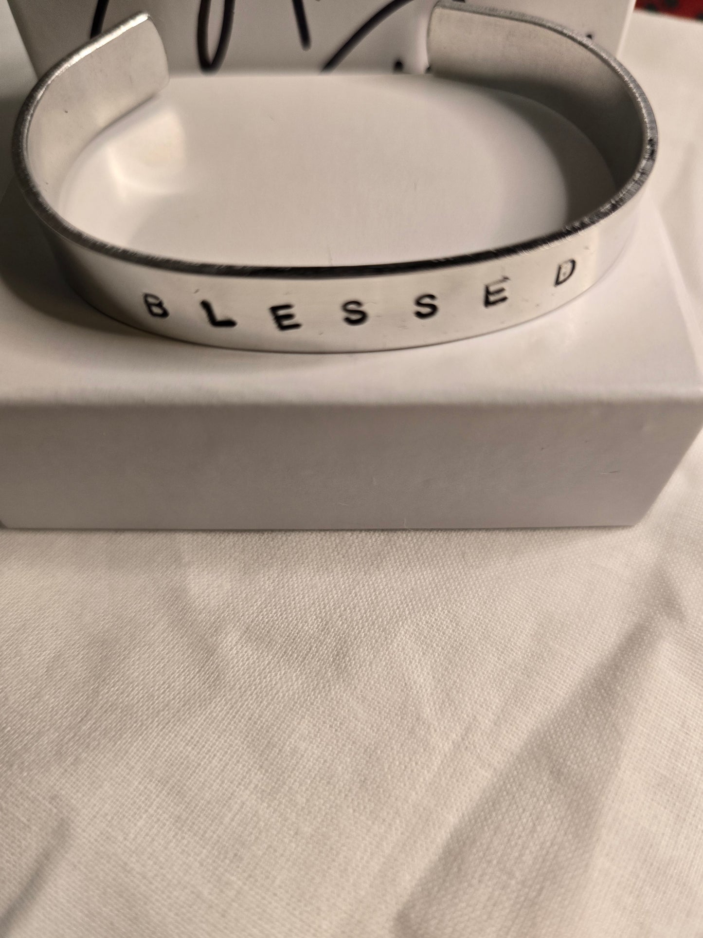 Blessed metal bracelet