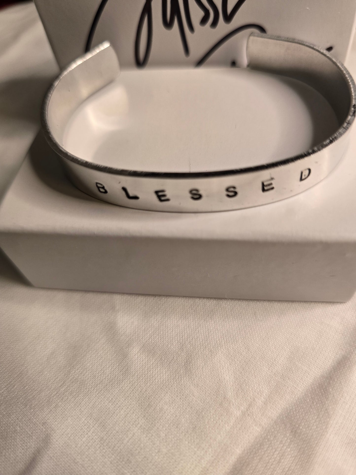 Blessed metal bracelet