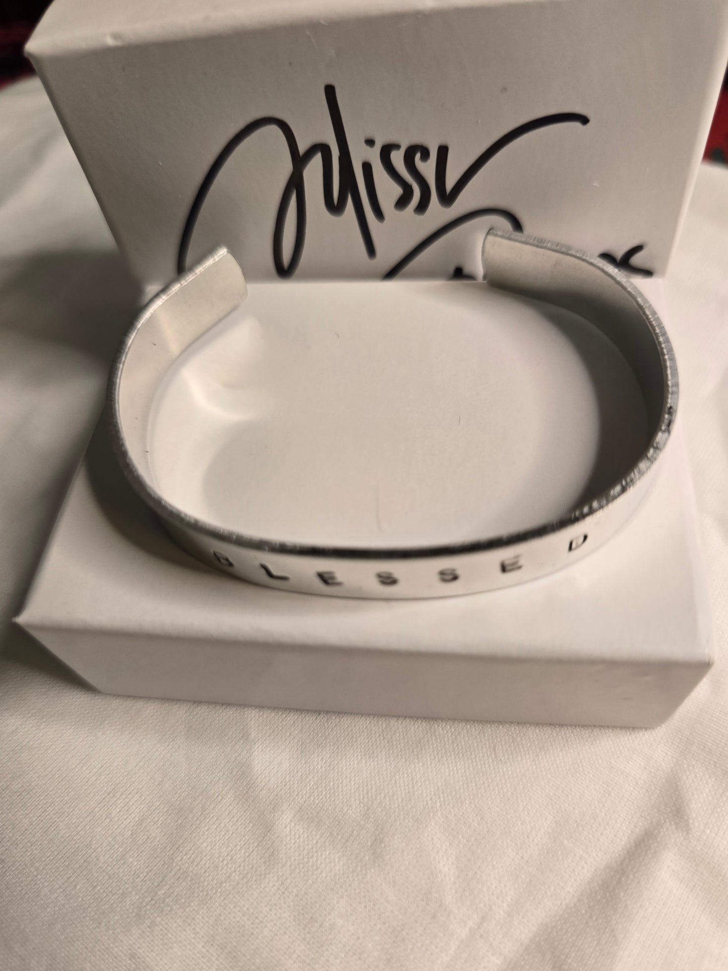 Blessed metal bracelet