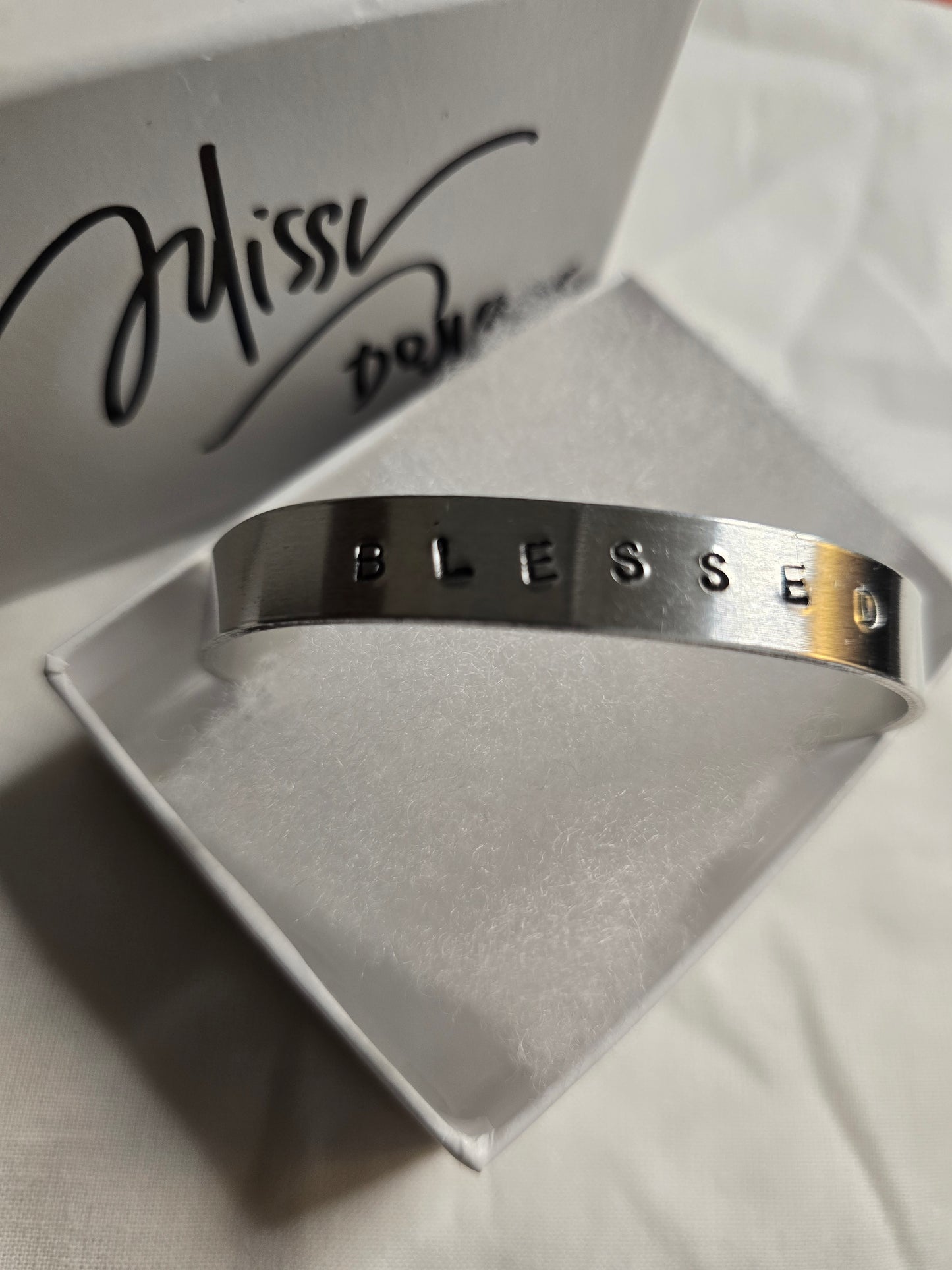 Blessed metal bracelet