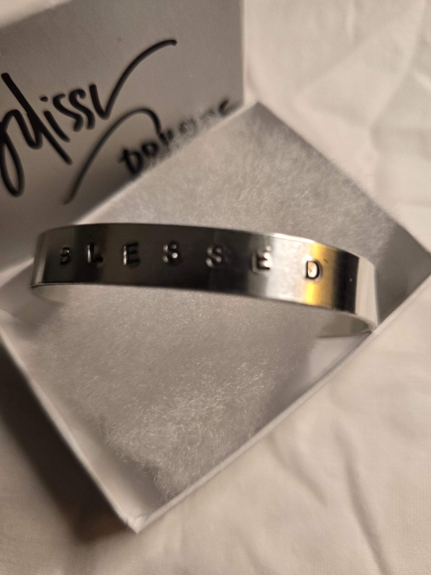 Blessed metal bracelet