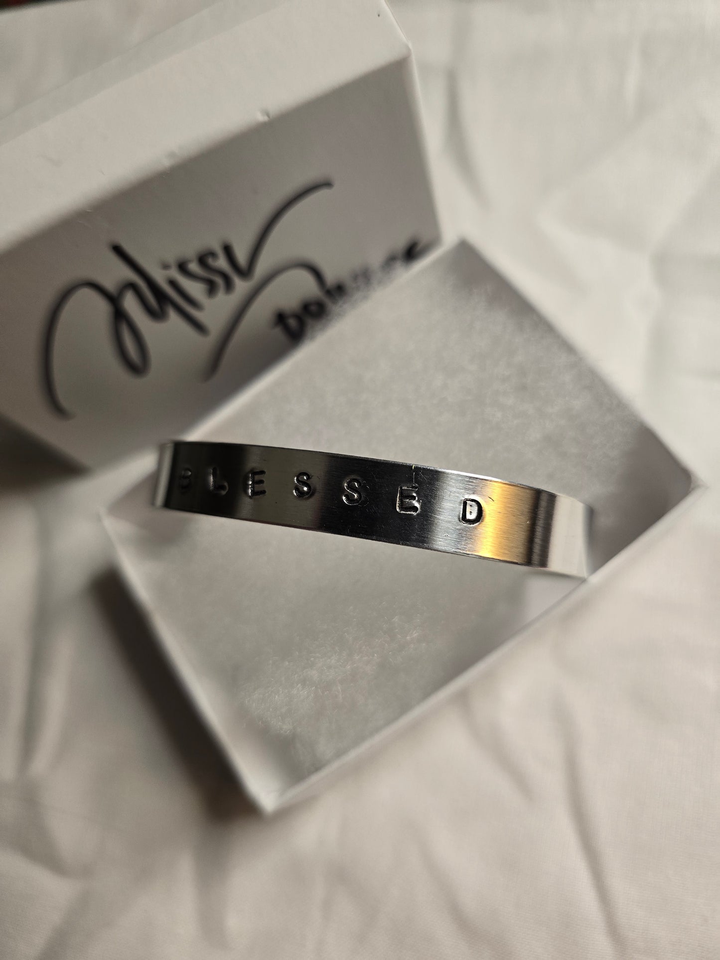 Blessed metal bracelet