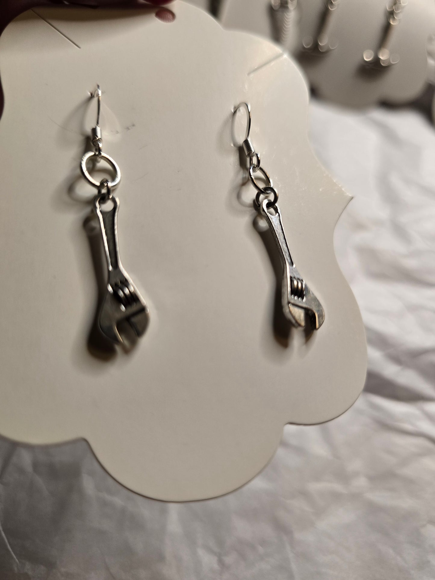 Wrench earrings