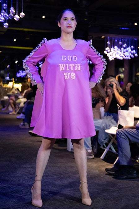 God with Us purple tunic by Julissadesigns