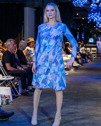 A Line Plaid and floral dress by JulissaDesigns