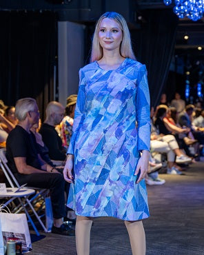 A Line Plaid and floral dress by JulissaDesigns