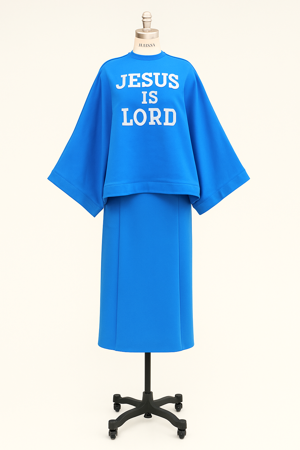 Jesus is Lord blue ensemble by JulissaDesigns
