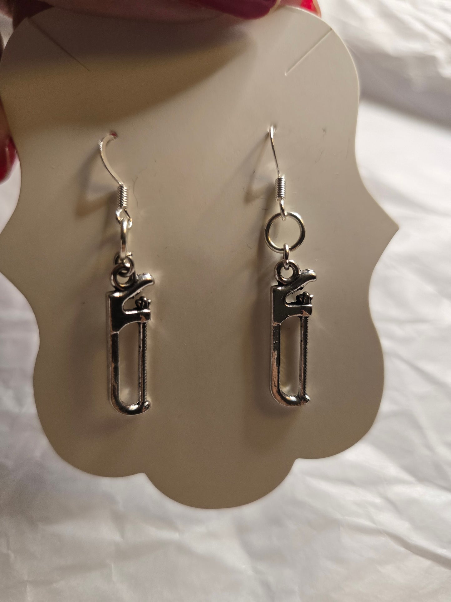 Carpenter's tool earrings- clamp