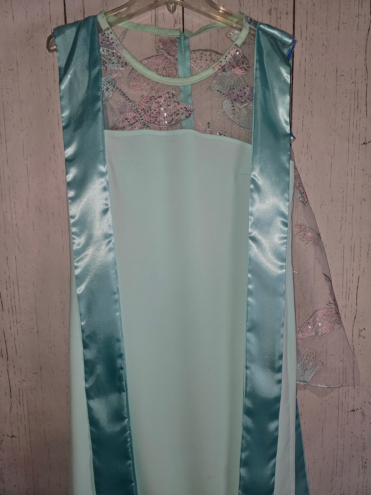 Light Green sleeveless dress with ribbons made by JulissaDesigns