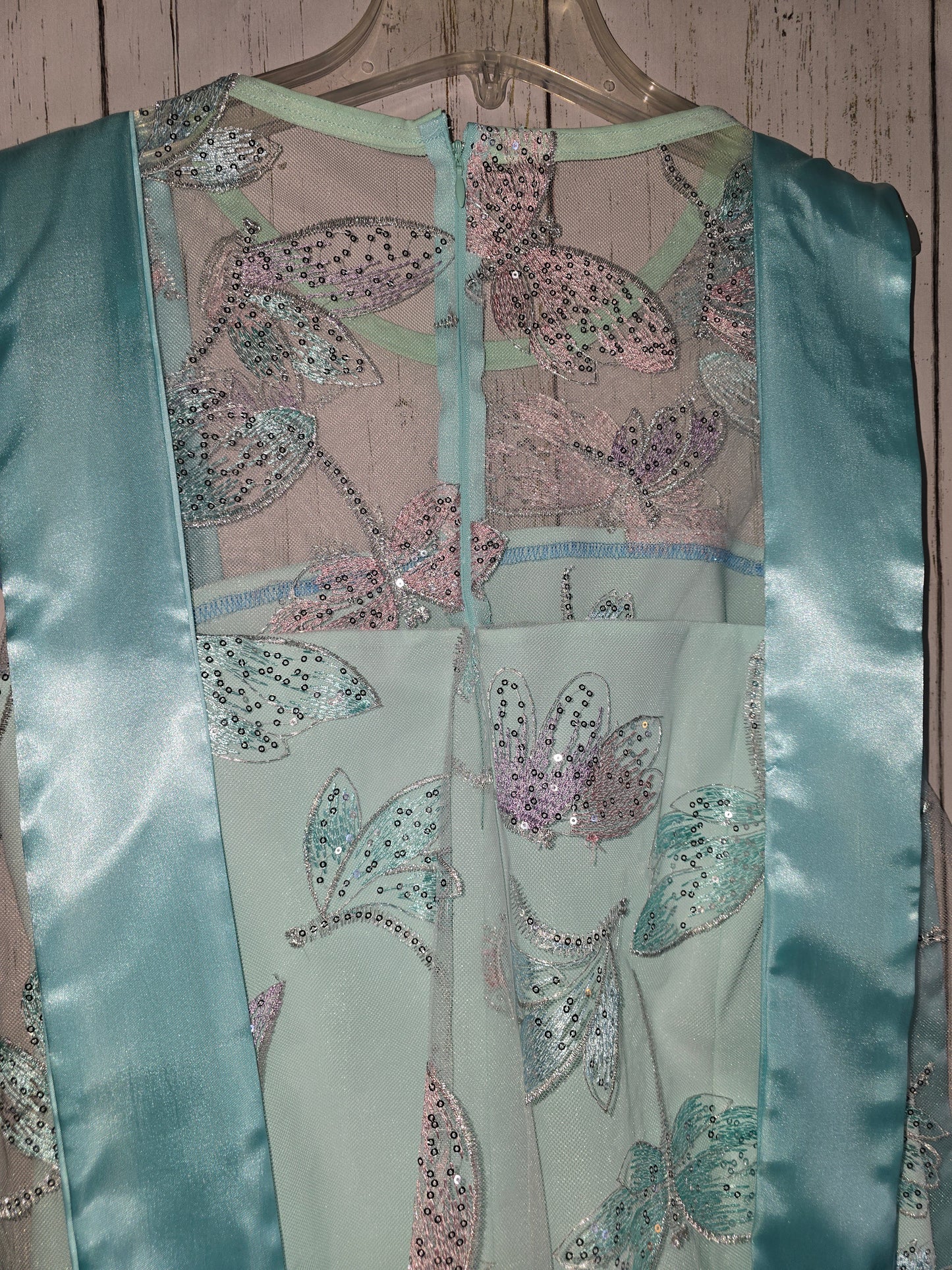 Light Green sleeveless dress with ribbons made by JulissaDesigns