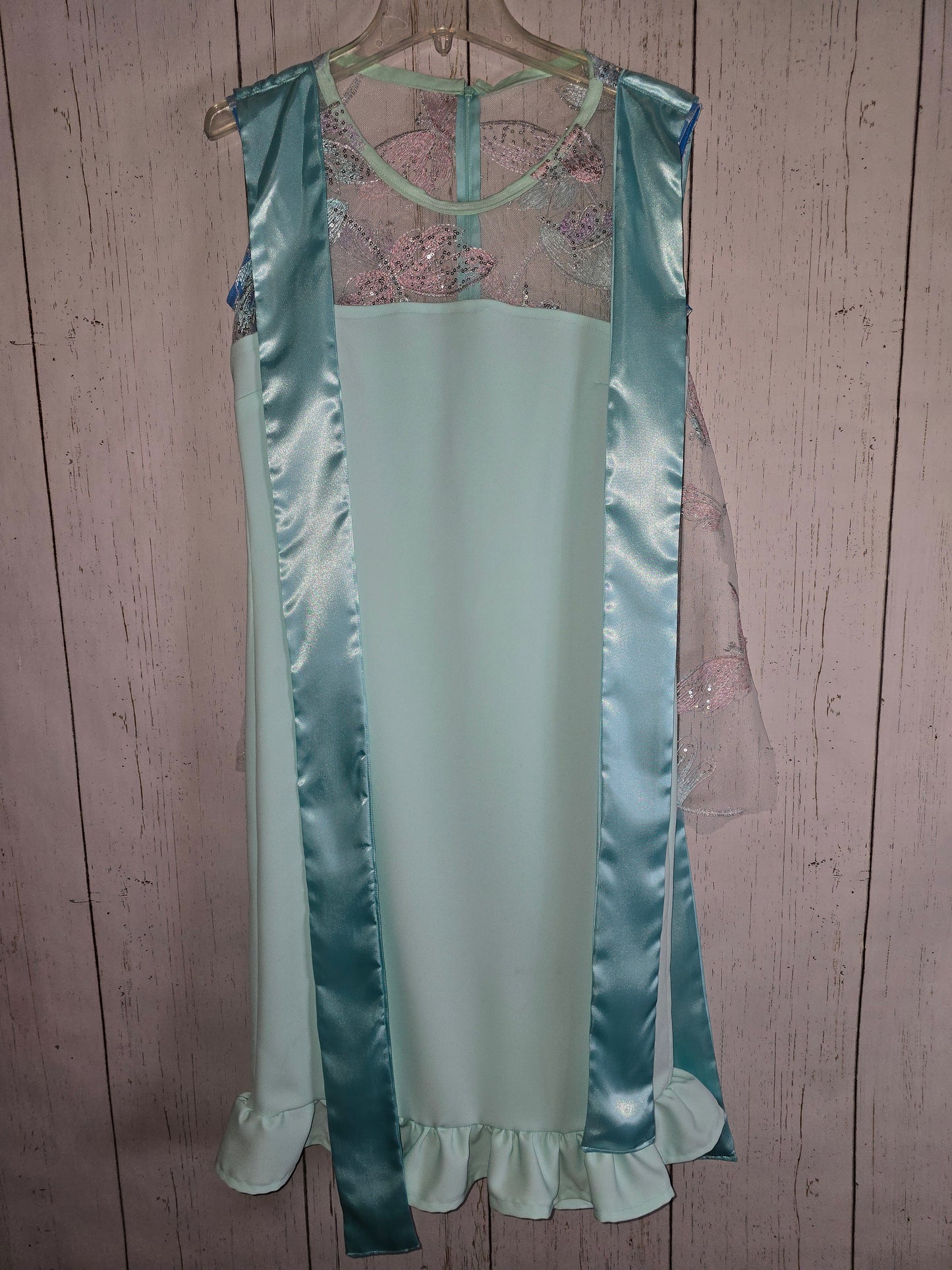 Light Green sleeveless dress with ribbons made by JulissaDesigns