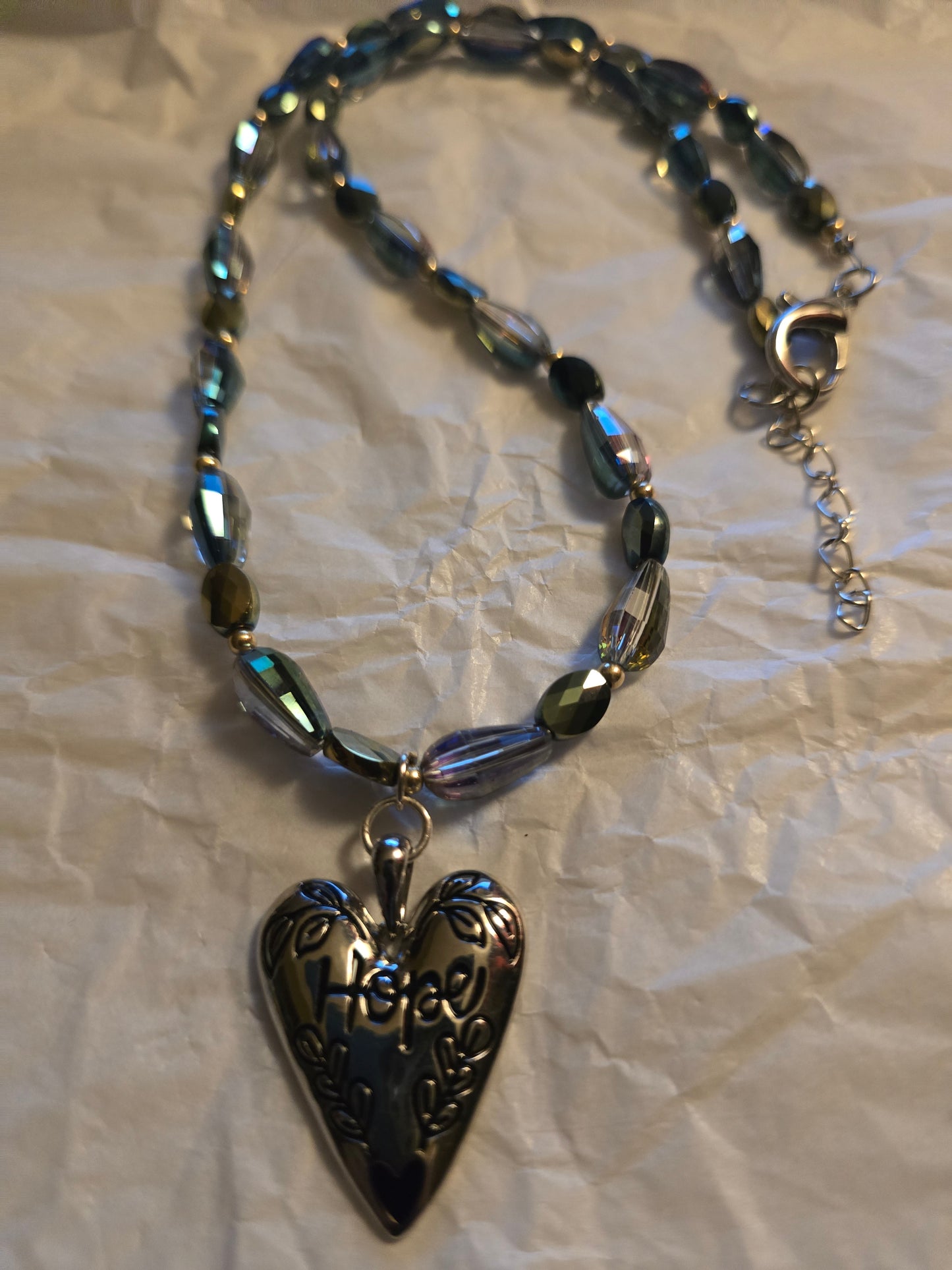 Hope beaded necklace