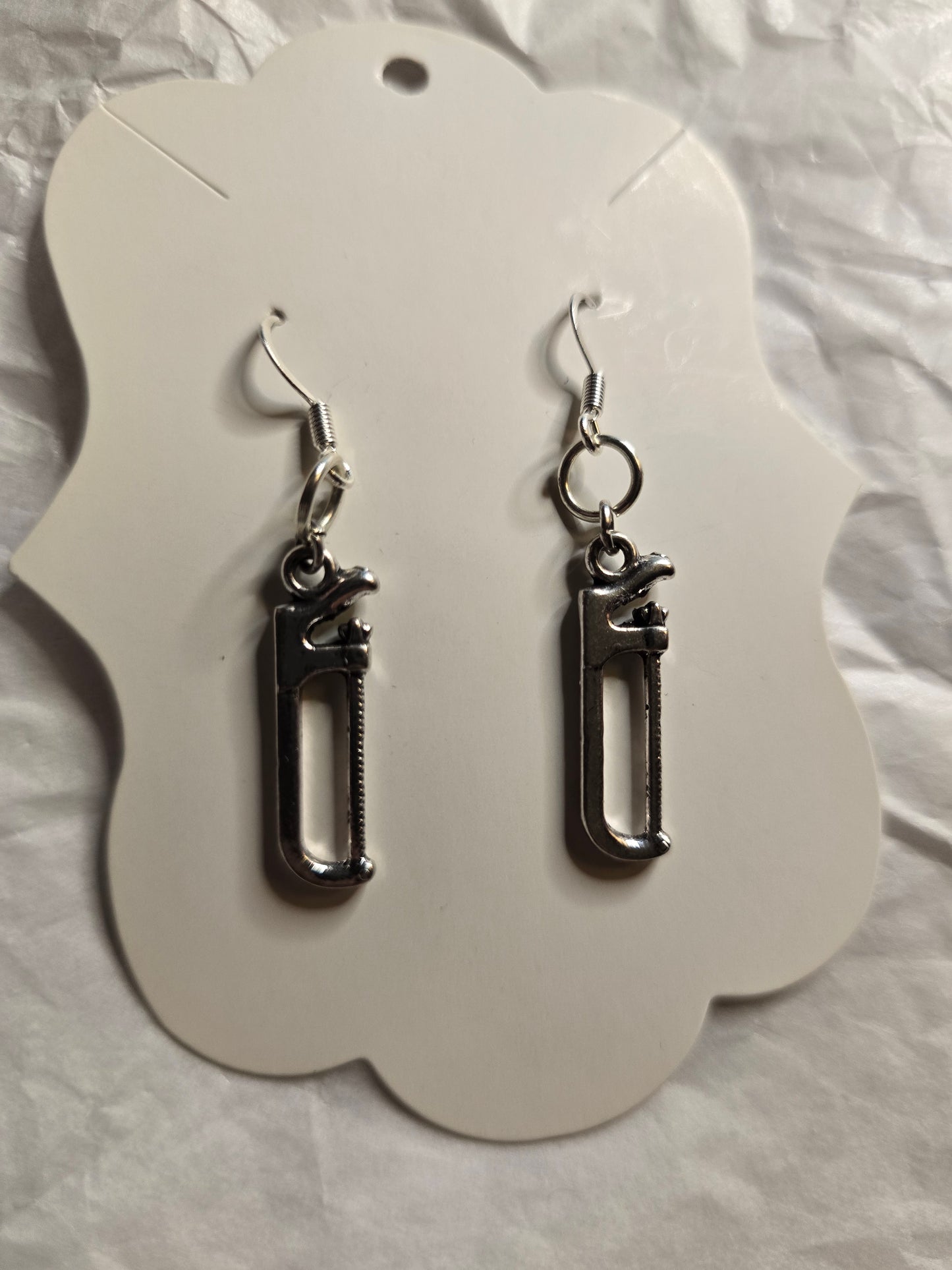 Carpenter's tool earrings- clamp