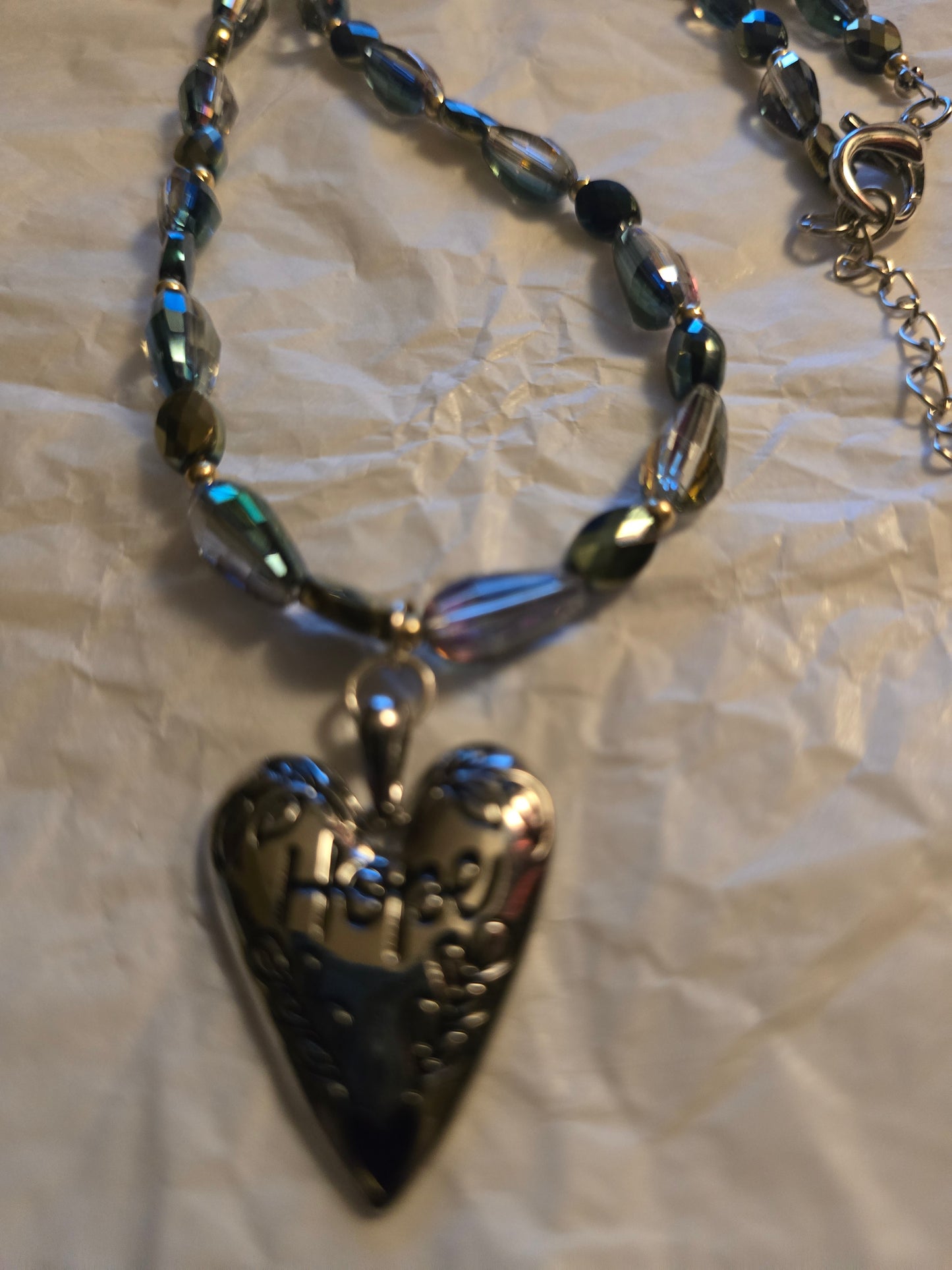 Hope beaded necklace