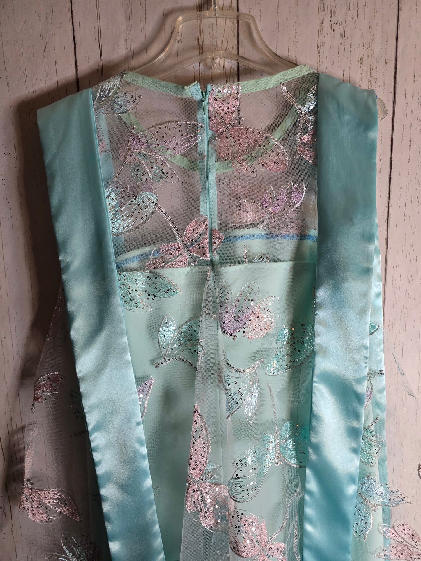Light Green sleeveless dress with ribbons made by JulissaDesigns