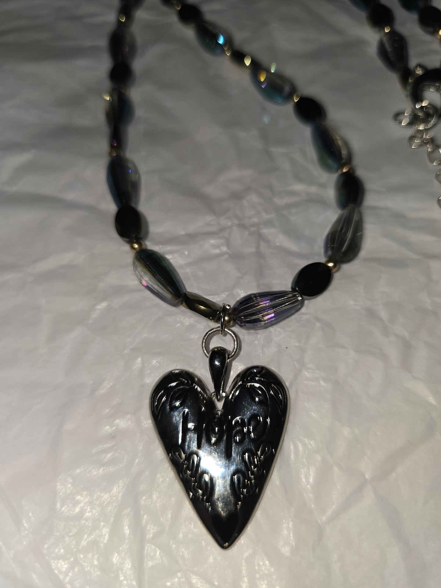 Hope beaded necklace