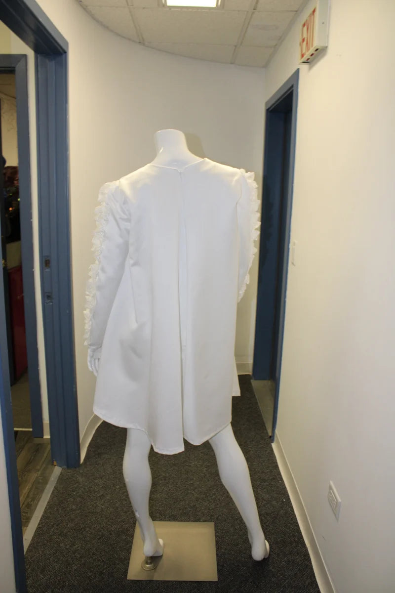 In Jesus's Name Long White Tunic Dress