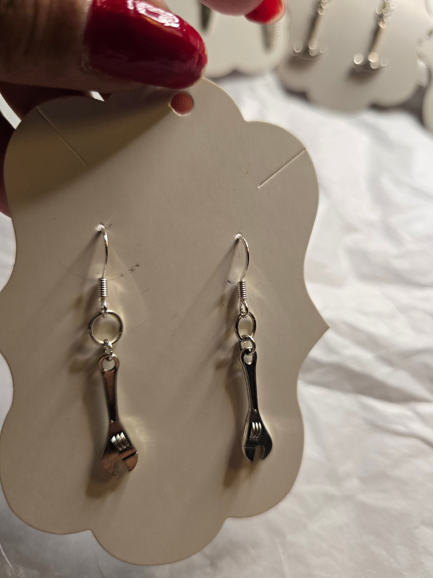 Wrench earrings