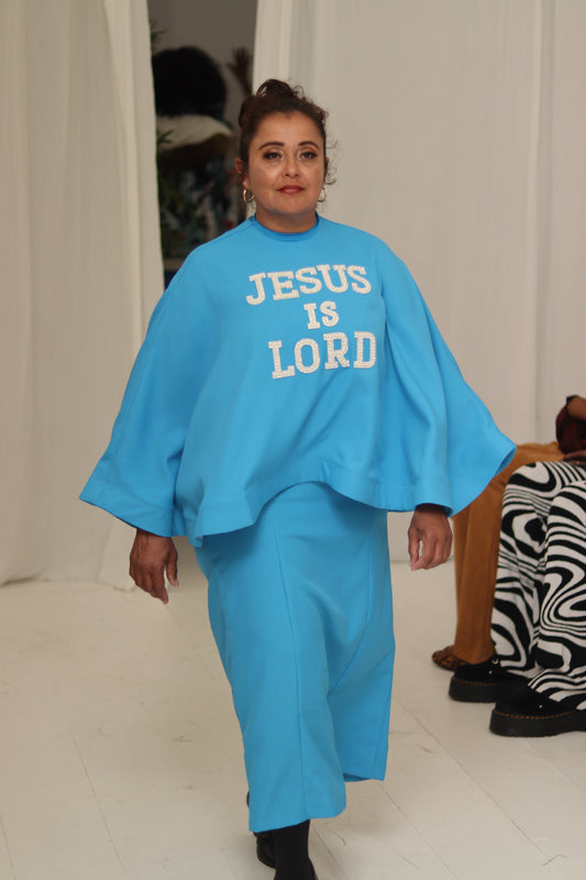 Jesus is Lord blue ensemble by JulissaDesigns